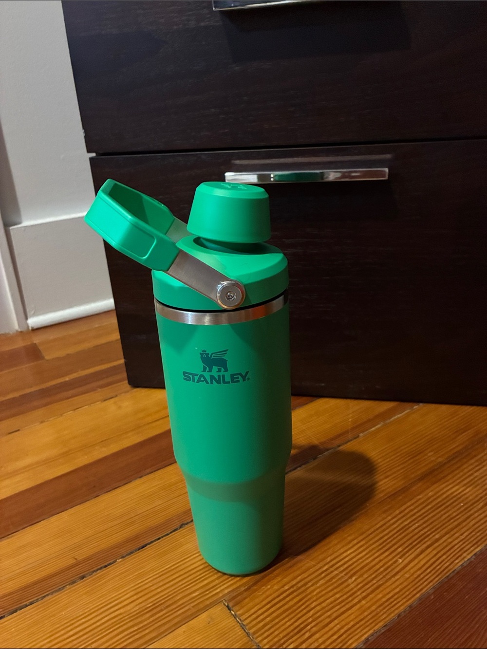 Stanley Bright Green Insulated Travel Flask with Handle